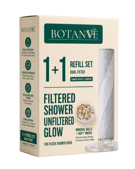 BOTANVÈ Replacement Filter Cartridge – 3-Month Shower Filter Refill | UAE